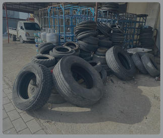 Commercial scrap tyre recycling